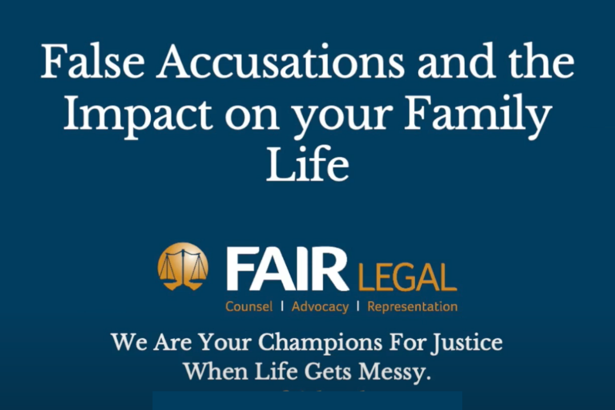 False Accusations And The Impact On Men And Their Families