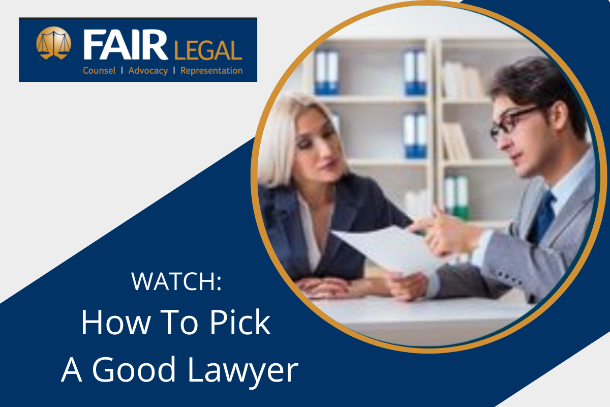WATCH How To Pick A Lawyer